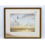 Simon T Trinder (XX-XXI), Watercolour with border mount illustrations,