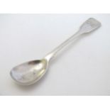 A Victorian Irish silver fiddle pattern mustard spoon.