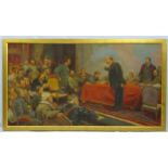 USSR , ( Union of Soviet Socialist Republics ,1922-1991), Russian School, Oil on canvas,