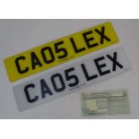 CA05 LEX ( Car personal Number plate ) includes pre - paid fee and comes with Retention Document (