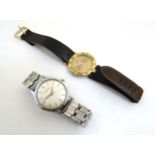 Wrist watch : A Garrard stainless steel gentleman's wristwatch with expanding strap together with