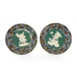 A pair of c1870/80s Thomas Fradley plates,