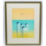 David Moore 2006, Watercolour, ' Birds and Boats ', Signed lower right and labelled verso.