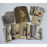 A quantity of assorted Ukrainian postcards & ephemera including mounted portrait photographs,