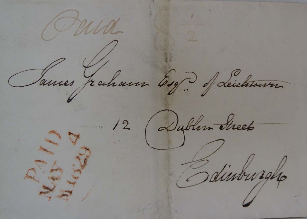 Ephemera: A quantity of old postal history letters dating from 1820 to 1847 from Bristol, - Image 4 of 4