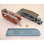 Dinky Toys: A c1953/54 Dinky Toys 'Delivery Service' Pullmore Car Transporter 582 in light blue,