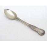 A Victorian silver teaspoon hallmarked Exeter 1873 maker James & Josiah Williams 5 1/2" long (32g)