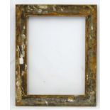 Frame : a late 19 th C gilt picture frame having internal measurement of 19 7/8 x 14 3/4”