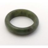 A jade hardstone ring CONDITION: Please Note - we do not make reference to the