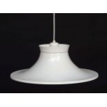 Vintage Retro : A Danish designed Pendant light / Lamp with white livery,
