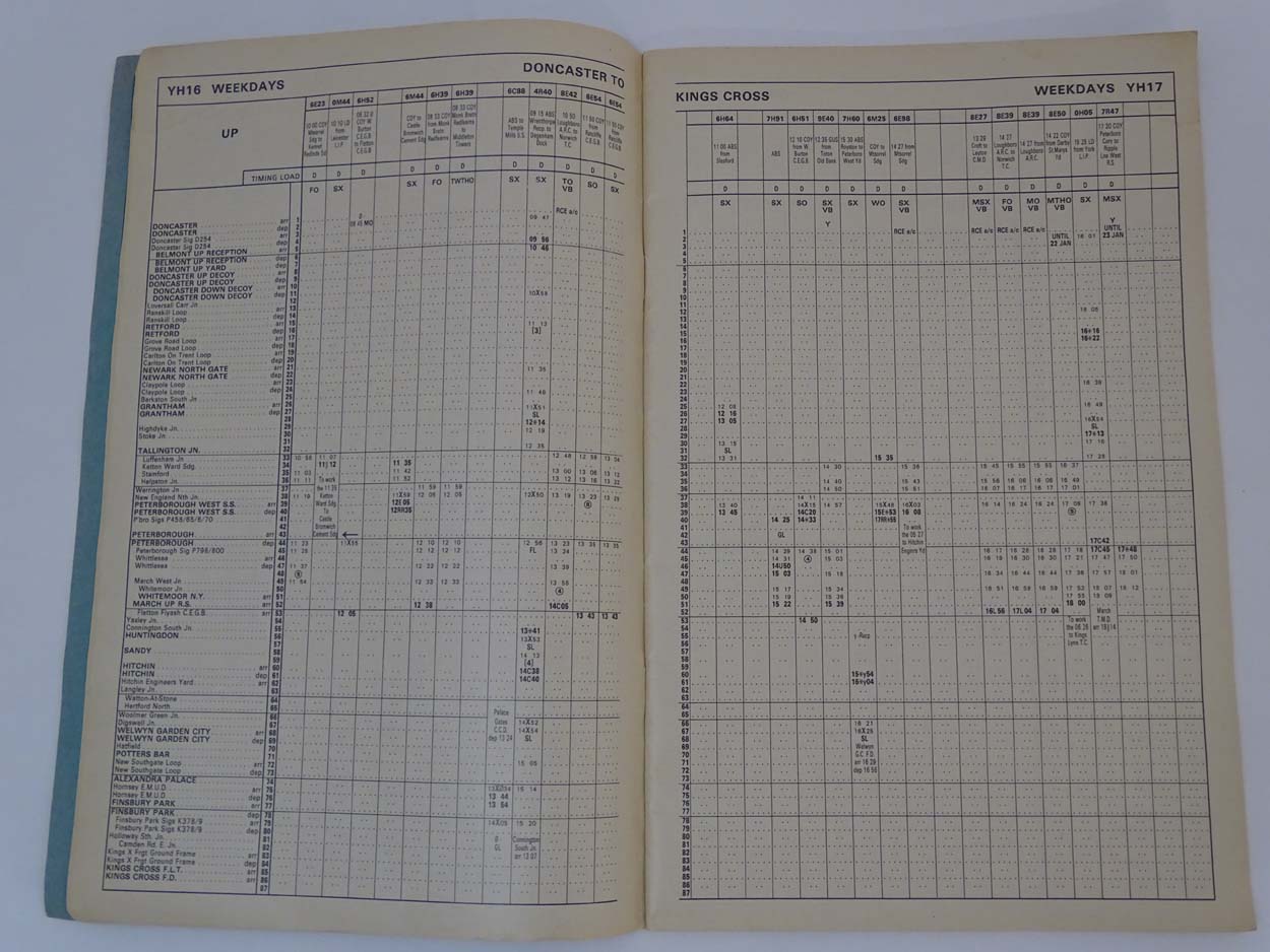 Ephemera: A paperback British Railway Eastern Region Working Timetable of Freight Train Services in - Image 2 of 5