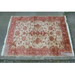 Rug Carpet : A late 20 thC machine made Zieglor Carpet with beige ground ,