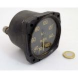 Militaria: A mid-20thC Air Speed Indicator by Smiths, in black bakelite casing,