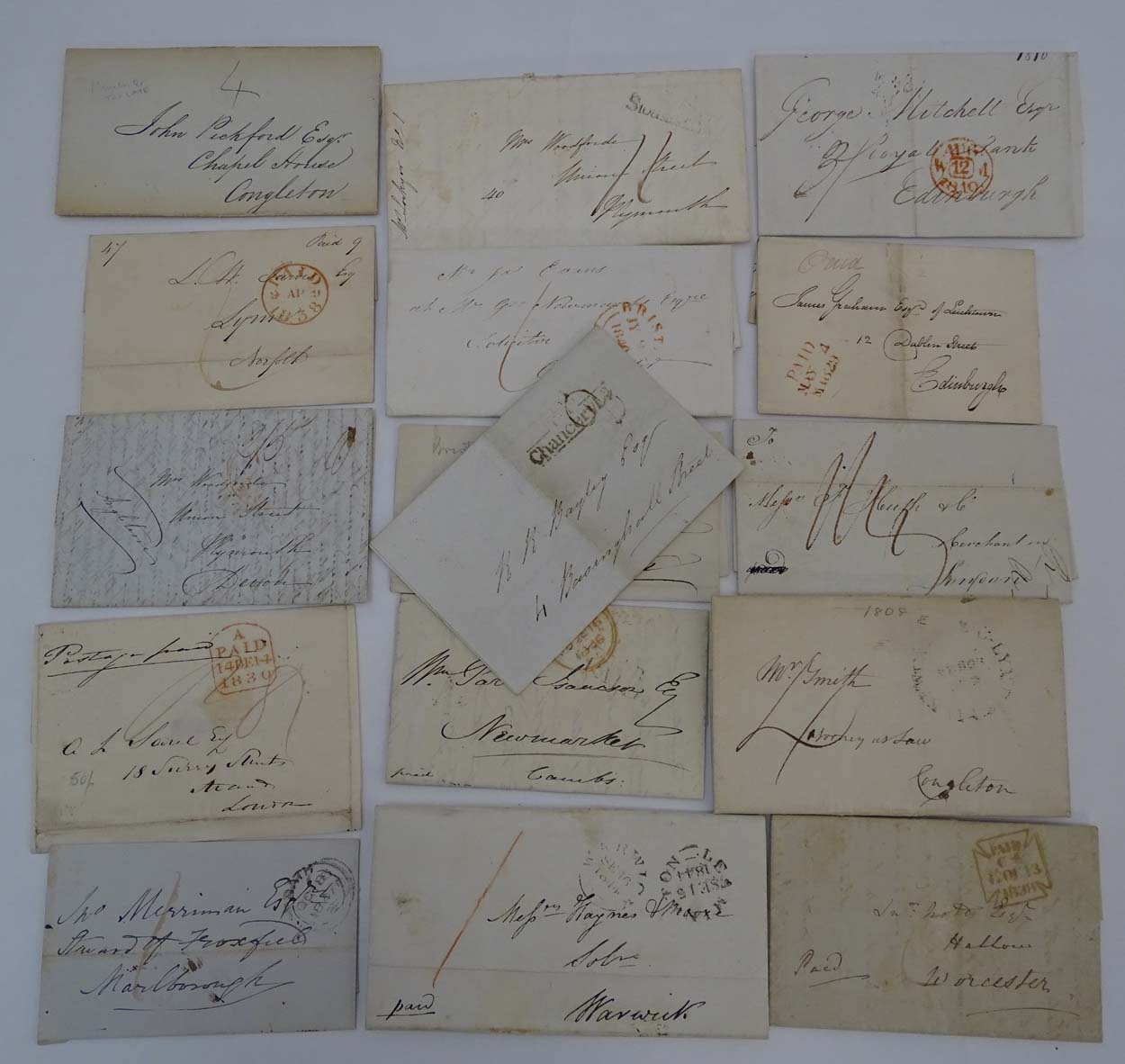 Ephemera: A quantity of old postal history letters dating from 1820 to 1847 from Bristol, - Image 3 of 4