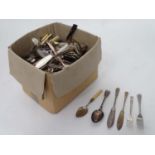 A large quantity of silver plate cutlery CONDITION: Please Note - we do not make