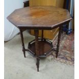 An octagonal Victorian occasional table CONDITION: Please Note - we do not make