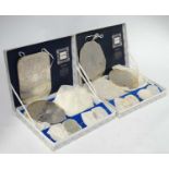 2 boxes of silver plated coasters and place mats by Cavalier CONDITION: Please Note