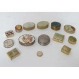 Quantity of small snuff boxes and ring boxes CONDITION: Please Note - we do not