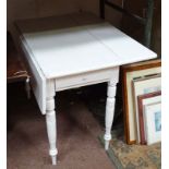 A white painted Pembroke table CONDITION: Please Note - we do not make reference