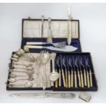 A quantity of silver plated cutlery CONDITION: Please Note - we do not make