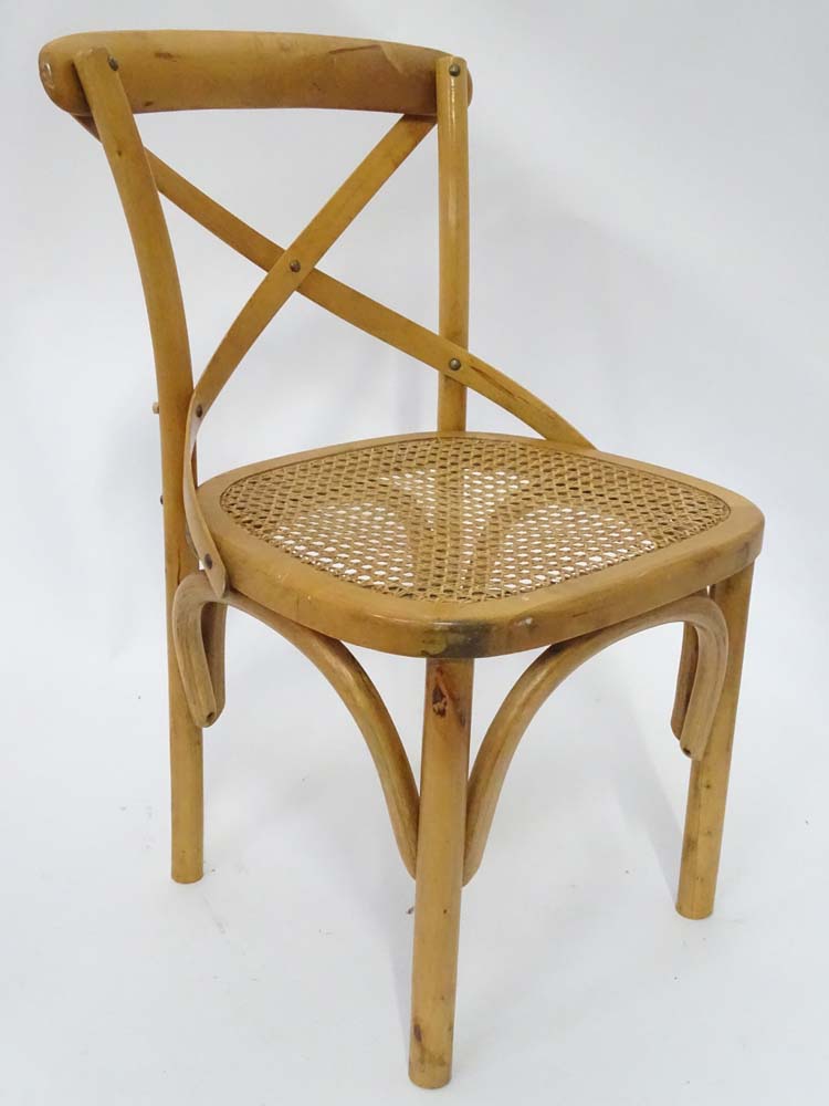 A rush seated chair CONDITION: Please Note - we do not make reference to the - Image 2 of 3