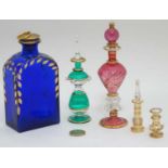 An assortment of ornate perfume bottles CONDITION: Please Note - we do not make