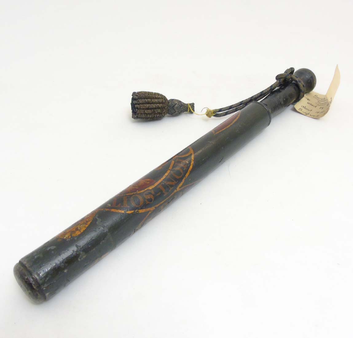 Local Interest : A Victorian 19thC Buckinghamshire polychromed police truncheon , - Image 2 of 5
