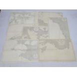 Maps: A collection of 7 maps of the Mediterranean Sea (Turkey South Coast, Italy South Coast,
