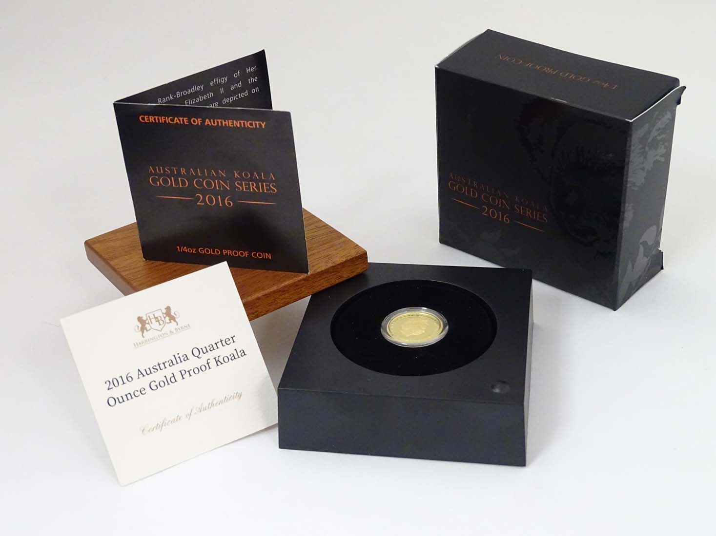 Collectable Coins : A boxed Harrington & Byrne/Perth Mint $25 AUD 'Koala' proof coin, . - Image 2 of 5