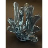 A Retro Studio glass / Art glass centrepiece vase, probably Scandinavian,