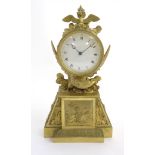 1st French Empire :an ornate gilt bronze ' Thomire a Paris ' cased clock ( Timepiece ) with convex