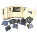 A large quantity of monochrome Victorian and later photographic slides and developed photographs,