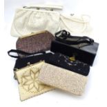 8 assorted vintage handbag to include day and evening,