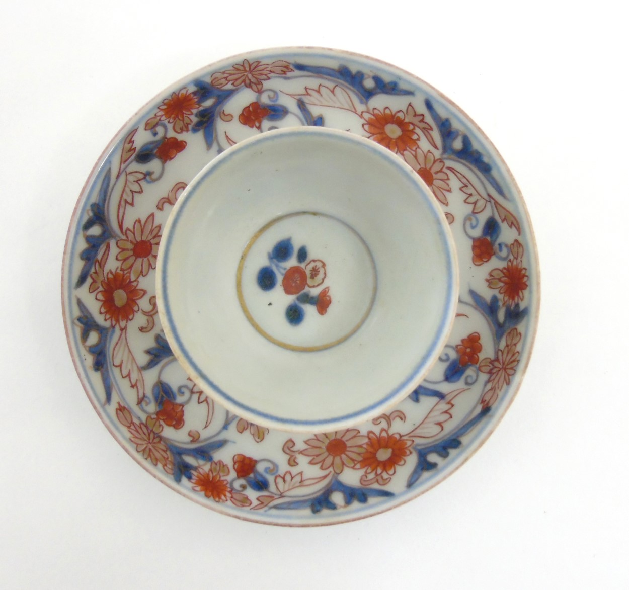 A Japanese Imari cup and saucer, - Image 2 of 6