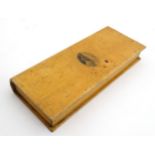 Mauchline : A box formed as a book with oval vignette entitled 'Le Petites Dalles ' 8 1/2" long