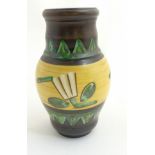 Scandinavian Studio Pottery: A mid/late 20thC Swedish vase by Ekeby,