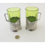 Art Nouveau: A pair of tisane cups,