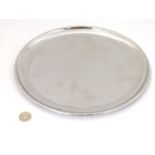 Keswick : a KSIA ( Keswick School of Industrial Art) a Staybrite hammered circular tray marked