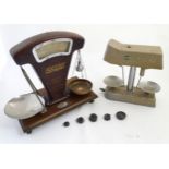 A set of 20thC Avery Shop balance scales numbered A534/5426 ( Possibly Tobacconists scales )