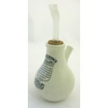 A Boots the Chemist ceramic ' Dr Nelson's Improved inhaler ' Approx 10 1/2" high overall