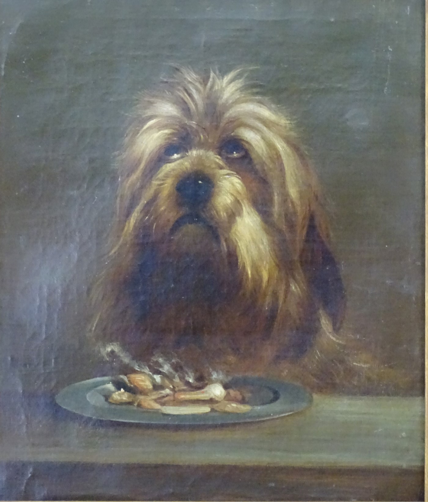 XIX English Canine School Oil on canvas , a pair A pair of Dog paintings, - Image 4 of 5
