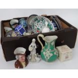 Large assortment of ceramics, some by Royal Doulton, to include figurines, jugs, bowls, vases etc.