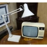 TV & anglepoise style lamp CONDITION: Please Note - we do not make reference to