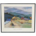 Mary Silverwood 1933, Coloured Print, Landscape, Facsimile signed and named under.