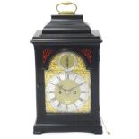 English Verge Bracket Clock : a Circa 1770 Ebonised Bell Top Case bears ' Richard Harper ,