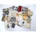 A collection of Victorian and later ephemera, to include greetings cards, postcards, letters,