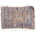 Rug / carpet : An old hand made flat weave Prayer Mat ,