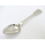 A Scottish silver fiddle patter tablespoon hallmarked Edinburgh 1835 maker William Constable.