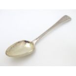 A Geo IV Old English Pattern silver tablespoon hallmarked London 1822 maker William Bateman 8 3/4"