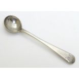 A Geo III silver salt spoon hallmarked London 1789 maker Edward Lees 4" long (12g)